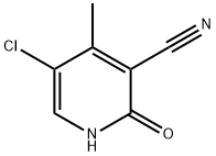 5-Chloro-4-methyl-2-oxo-1,2-dihydro-pyridine-3-carbonitrile 구조식 이미지