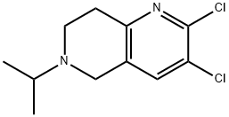 2,3-Dichloro-6-isopropyl-5,6,7,8-tetrahydro-[1,6]naphthyridine 구조식 이미지