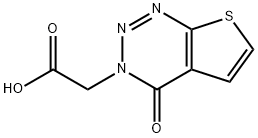 (4-Oxo-4H-thieno[2,3-d][1,2,3]triazin-3-yl)-acetic acid 구조식 이미지