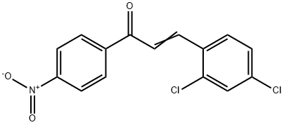 (2E)-3-(2,4-dichlorophenyl)-1-(4-nitrophenyl)prop-2-en-1-one Structure