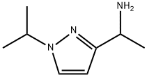 1-(1-Isopropyl-1H-pyrazol-3-yl)-ethylamine 구조식 이미지