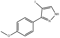 4-Iodo-3-(4-methoxy-phenyl)-1H-pyrazole Structure