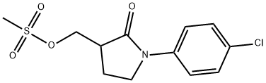 (1-(4-chlorophenyl)-2-oxopyrrolidin-3-yl)methyl methanesulfonate Structure