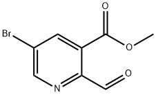 5-Bromo-2-formyl-nicotinic acid methyl ester Structure