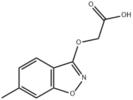 (6-Methyl-benzo[d]isoxazol-3-yloxy)-acetic acid 구조식 이미지