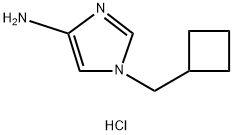 1-(Cyclobutylmethyl)-1H-imidazol-4-aminehydrochloride 구조식 이미지