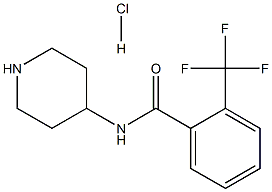 N-(Piperidin-4-yl)-2-(trifluoromethyl)benzamide hydrochloride Structure