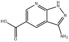 3-amino-1H-pyrazolo[3,4-b]pyridine-5-carboxylic acid 구조식 이미지