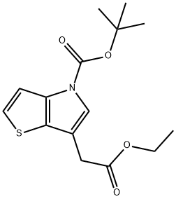 N-BOC-6-(2-ETHOXY-2-OXOETHYL)-4H-THIENO[3,2-B]PYRROLE Structure