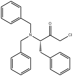 (3S)-3-dibenzylamino-1-chloro-2-oxo-4-phenylbutane Structure