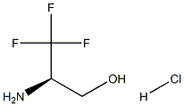 (2R)-2-AMINO-3,3,3-TRIFLUOROPROPAN-1-OL HYDROCHLORIDE 구조식 이미지
