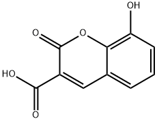 2H-1-Benzopyran-3-carboxylic acid, 8-hydroxy-2-oxo- Structure