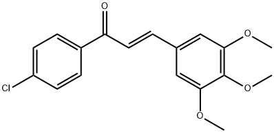 (2E)-1-(4-chlorophenyl)-3-(3,4,5-trimethoxyphenyl)prop-2-en-1-one Structure