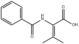 2-benzamido-3-methylbut-2-enoic acid 구조식 이미지