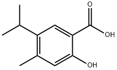 2-hydroxy-5-isopropyl-4-methyl-benzoic acid 구조식 이미지