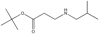 tert-butyl 3-[(2-methylpropyl)amino]propanoate Structure