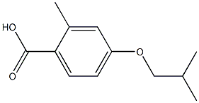 4-iso-Butoxy-2-methylbenzoic acid Structure