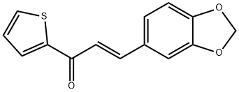 (E)-3-(benzo[d][1,3]dioxol-5-yl)-1-(thiophen-2-yl)prop-2-en-1-one Structure