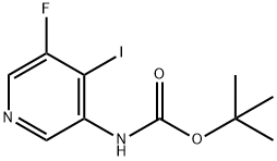 (5-Fluoro-4-iodo-pyridin-3-yl)-carbamic acid tert-butyl ester 구조식 이미지