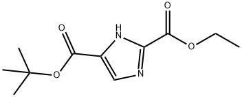 1H-Imidazole-2,4-dicarboxylic acid, 4-(1,1-dimethylethyl) 2-ethyl ester 구조식 이미지