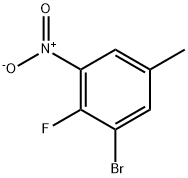 3-BROMO-4-FLUORO-5-NITROTOLUENE Structure