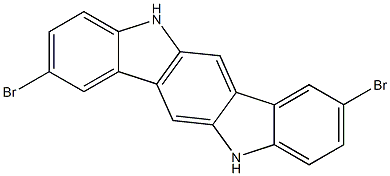 2,8-dibromoindolo[3,2-b]carbazole Structure