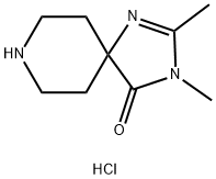 2,3-Dimethyl-1,3,8-triazaspiro[4.5]dec-1-en-4-one hydrochloride 구조식 이미지
