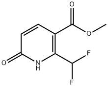 2-Difluoromethyl-6-oxo-1,6-dihydro-pyridine-3-carboxylic acid methyl ester 구조식 이미지