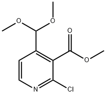 2-Chloro-4-dimethoxymethyl-nicotinic acid methyl ester 구조식 이미지