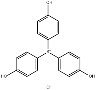 Sulfonium, tris(4-hydroxyphenyl)-, chloride Structure