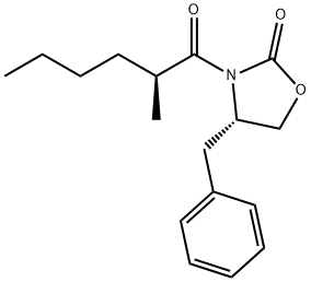 (4S)-4-benzyl-3-[(2S)-2-methylhexanoyl]-1,3-oxazolidin-2-one Structure