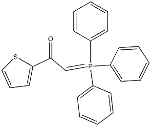 Ethanone, 1-(2-thienyl)-2-(triphenylphosphoranylidene)- Structure