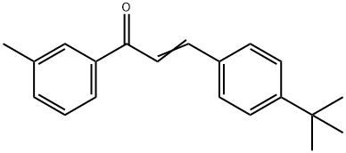 (2E)-3-(4-tert-butylphenyl)-1-(3-methylphenyl)prop-2-en-1-one 구조식 이미지