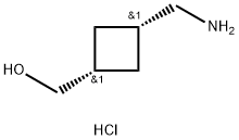 [cis-3-(aminomethyl)cyclobutyl]methanol hydrochloride 구조식 이미지