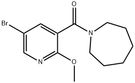 Azepan-1-yl-(5-bromo-2-methoxy-pyridin-3-yl)-methanone Structure