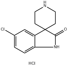 5-Chloro-1,2-dihydrospiro[indole-3,4'-piperidine]-2-one hydrochloride Structure