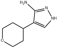 4-(Tetrahydro-2H-pyran-4-yl)-1H-pyrazol-3-amine Structure