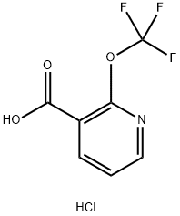 2-(Trifluoromethoxy)nicotinic acid hydrochloride 구조식 이미지