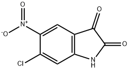 6-Chloro-5-nitro-1H-indole-2,3-dione Structure