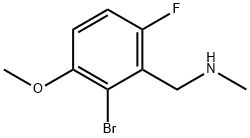 1-(2-Bromo-6-fluoro-3-methoxyphenyl)-N-methylmethanamine Structure