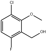 (3-Chloro-6-fluoro-2-methoxyphenyl)methanol 구조식 이미지