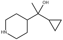 1-Cyclopropyl-1-piperidin-4-yl-ethanol Structure