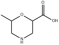 6-methylmorpholine-2-carboxylic acid Structure