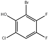 2-Bromo-6-chloro-3,4-difluoro-phenol 구조식 이미지