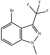 4-BROMO-1-METHYL-3-(TRIFLUOROMETHYL)-1H-INDAZOLE 구조식 이미지