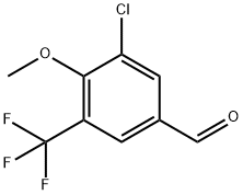 3-Chloro-4-methoxy-5-(trifluoromethyl)benzaldehyde Structure