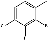 2-Bromo-4-chloro-3-fluoro-1-methyl-benzene Structure