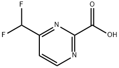 4-(DIFLUOROMETHYL)PYRIMIDINE-2-CARBOXYLIC ACID Structure