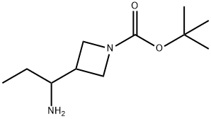 tert-Butyl 3-(1-aminopropyl)azetidine-1-carboxylate Structure