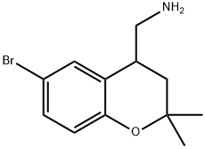 (6-BROMO-2,2-DIMETHYLCHROMAN-4-YL)METHANAMINE Structure